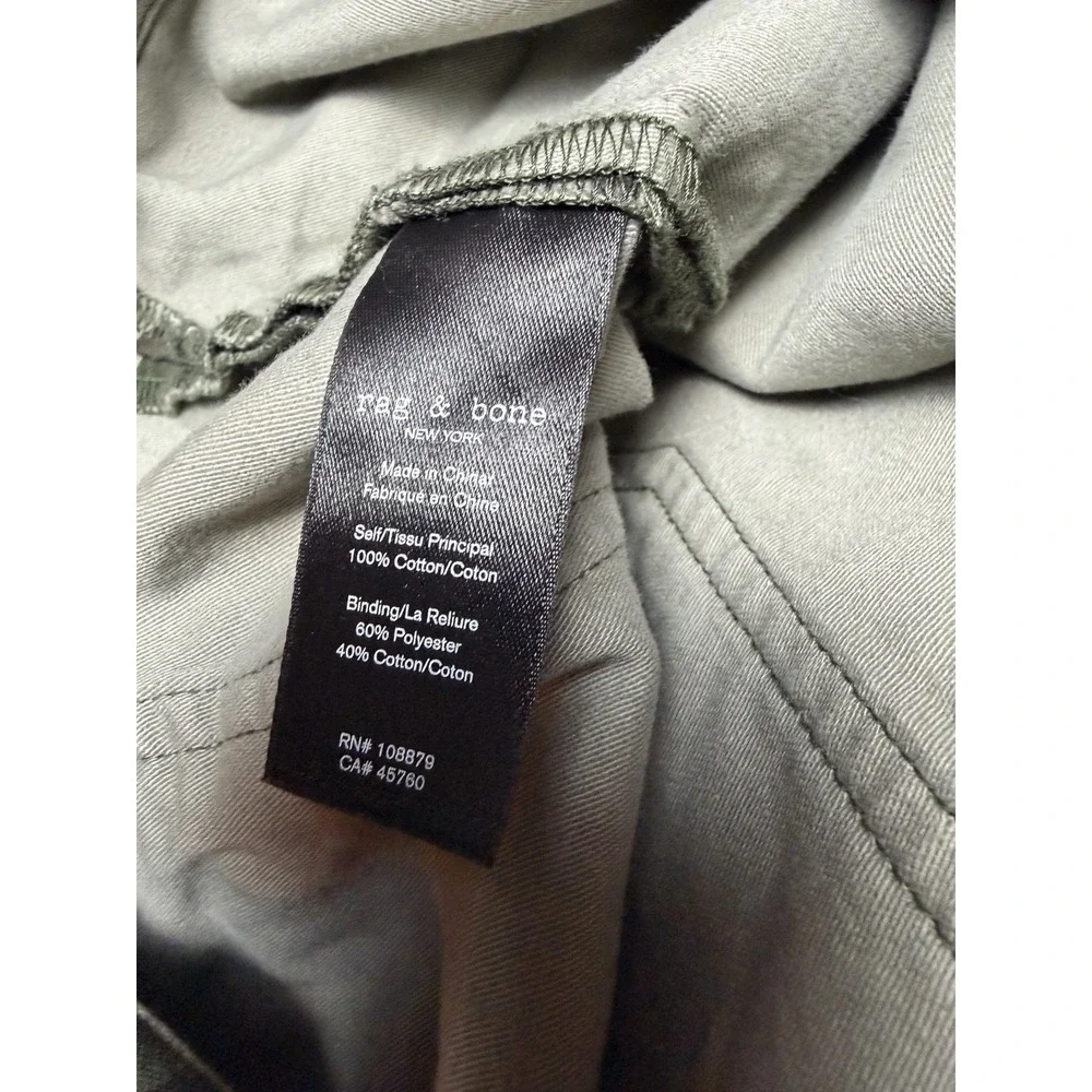 Rag & Bone Otis Cotton Pant Camo Relaxed Fit Size 34x29